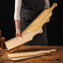 Axyaa Wooden Plate for Fat Beef & Lamb Rolls, Hot Pot Side Dish, Specialty Dishes