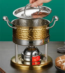 Axya Stainless Steel Mini Hot Pot Stove - Portable Outdoor Gas Boiler