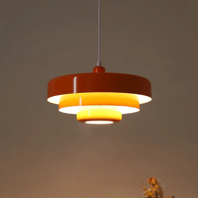 Axya Vintage Equator Pendant Light Danish Orange Lamp Retro Decor for Home and Business