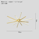 Axyaa Luxury Copper Chandelier LED Ceiling Lamp for Living Room, Bedroom, Study