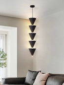 Axyaa Modern Long Line Chandelier Pendant Light for Bedroom