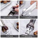 Axyaa Stainless Steel Chestnut Opener Nut Cracker Cutter Sheller Kitchen Tool