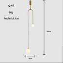 Axyaa Nordic Geometric Chandelier - Minimalist Creative Living Room Bedside Light