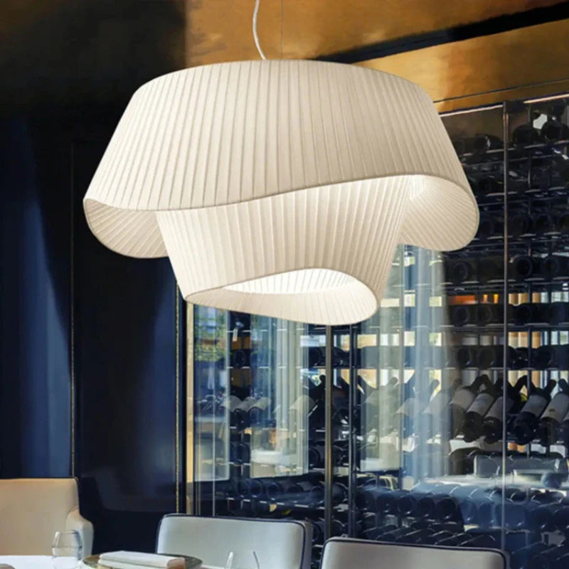Nordic Style Fabric Chandelier for Home Decor - Axyaa