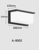Axyaa LED Outdoor Wall Lamp, Aluminum Light for Garden Porch, Patio, Front Door Lighting