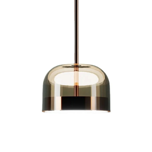 Axyaa Modern Glass Pendant Lamp LED Hanging Light for Dining Room & Bedroom