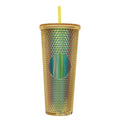 Axyaa Double Layered Straw Cup: Diamond Radiant Water, Coffee, Drinks, Mugs