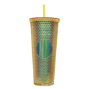Axyaa Double Layered Straw Cup: Diamond Radiant Water, Coffee, Drinks, Mugs