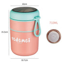 Axyaa Stainless Steel Food Thermal Jar - Keeps Food Hot - 530ml/710ml