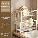 Axyaa Over Sink Dish Drying Rack with Cutlery Storage Tray