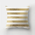 Axyaa Golden Letter Geometric Pillow Case - Elegant Home Decor Choice