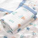 Axyaa Newborn Cotton Gauze Bath Towel, Six-Layer Blanket Cover for Baby Children
