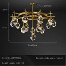 Axyaa Crystal Chandelier Pendant Lamp for Living Room Dining