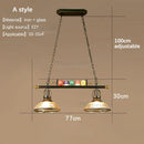 Axyaa Retro Industrial Billiard Pendant for Creative Nostalgic Room Decoration