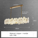 Axyaa Copper Marble Pendant Light - Versatile and Luxurious Lighting Fixture