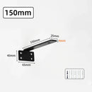 Axyaa Heavy Duty Cast Iron Floating Shelf Brackets 4MM - Kitchen Bathroom Organizers