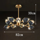 Axyaa Luxury Crystal Chandelier Pendant Light for Living Room Bedroom Ceiling