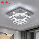 Axyaa Crystal Chandelier Pendant Lights Stainless Steel Luxury Ceiling Lamps