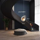 Axyaa Nordic Villa Resin Pendant Chandelier - Wabi-sabi Style Irregular E27 Staircase Lamp