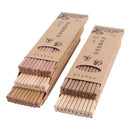 Axyaa Eco-Friendly Wooden Chopsticks Set with Case for Korean Sushi 25cm