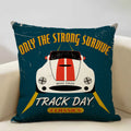 Axyaa Classic Cars Print Cushion Cover 45X45CM Pillowcase Linen Throw Pillow