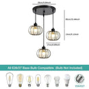 Axyaa Crystal E27 Chandelier for Dining Room, Bedroom, Kitchen - Modern Luxury Lighting