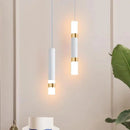 Axyaa Gold Pendant Lamp: Modern LED Hanging Light for Bedroom, Kitchen, Bar.