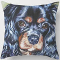 Cute Dog Pattern Square Pillow Covers For Home Decor by Axyaa