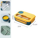 Axyaa 1300ML 4Grids Lunch Box: Tabieware, Microwavabie, Dishwasher Safe Bento Box