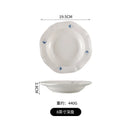Axyaa Swallow Plate Beige Flat Serving Platter - Small and Fresh Style