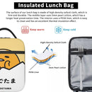 Axyaa Gudetama Cartoon Eggs Insulated Lunch Bag Eco-Friendly Thermal Cooler