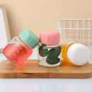 Axyaa Mini Solid Color Glass Water Bottle with Lid
