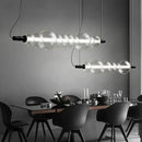 Axyaa Modern Minimalist LED Glass Pendant Lamp for Living Room, Restaurant, and Coffee Shop