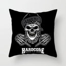 Axyaa Black Grey Skull Face Pillowcase for Halloween Living Room Decor