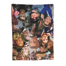 Axyaa Luxury Photo Collage Throw Blanket - Decorative Sofas Blankets