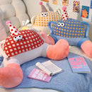 Axyaa Bigfoot Waist Cushion: Cozy Sofa Decor & Headrest Pillow, Ideal Gift for Girls