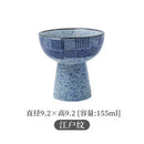 Axyaa Tall Feet Snack Bowl - Retro Ceramic Dessert Plate for Restaurant Tableware