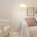 Axyaa Petal White Floor Lamp | Nordic Modern Cream Style LED Light