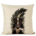 Axyaa Cute Animal Parrot & Deer Linen Pillowcase for Bedroom & Living Room
