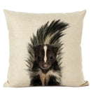 Axyaa Cute Animal Parrot & Deer Linen Pillowcase for Bedroom & Living Room