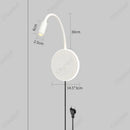 Axyaa Adjustable Angle Wall Light with USB Charging Port - Bedroom & Corridor Decor