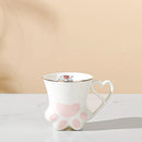 Axyaa Ceramic Cat Scratch Paw Cup - 300ml High Appearance Level Teacup Pair