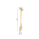 Axyaa Stainless Steel Leaf Fruit Fork Set