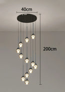 Axyaa LED Chandeliers Hanging Light Modern Pendant Lamps for Living and Dining Room