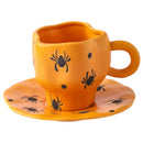 Axyaa Pumpkin Ceramic Coffee Cup, Halloween Decorative Mug, 350ml