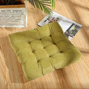 Axyaa Corduroy Square Floor Seat Cushion - Oversized Tufted Chair Pad