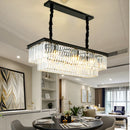Axyaa Luxury Gold Black Iron Chandelier with Crystal Shades