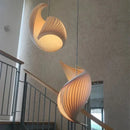 Axyaa Loft Wooden Pendant Light for Staircase, Living Room, Dining Table - Creative Designer Light