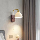 Nordic Copper Bedroom Wall Light by Axyaa: Adjustable LED, Zipper Switch, E27 Bulb
