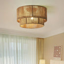 Axyaa Rattan Chandelier Woven Ceiling Lamp - Country Style Decoration